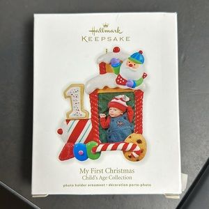 Baby’s 1st Christmas ornaments (2 sold together) Both new in box